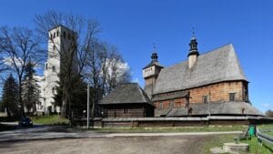 drewniany kościół w Haczowie